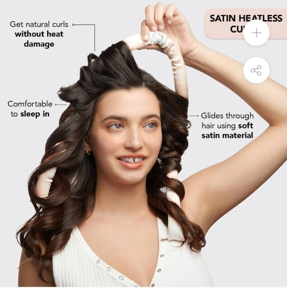 Satin Heatless Curling Iron Set - Picture 5 of 5